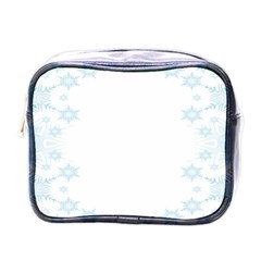 The Background Snow Snowflakes Mini Toiletries Bags by Sapixe