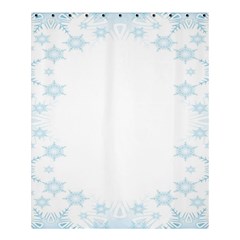 The Background Snow Snowflakes Shower Curtain 60  X 72  (medium)  by Sapixe