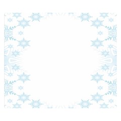 The Background Snow Snowflakes Double Sided Flano Blanket (small)  by Sapixe