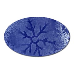 Winter Hardest Frost Cold Oval Magnet by Sapixe