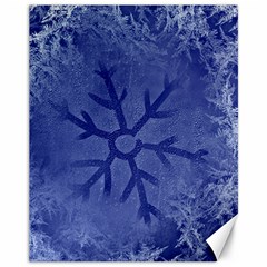 Winter Hardest Frost Cold Canvas 11  X 14   by Sapixe