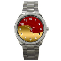 Background Banner Festive Wave Sport Metal Watch by Sapixe