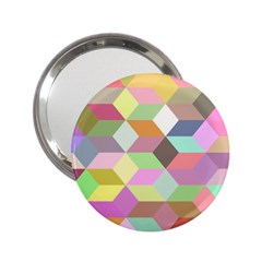 Mosaic Background Cube Pattern 2 25  Handbag Mirrors by Sapixe