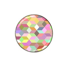 Mosaic Background Cube Pattern Hat Clip Ball Marker (4 Pack) by Sapixe