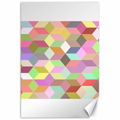 Mosaic Background Cube Pattern Canvas 20  X 30   by Sapixe