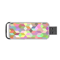 Mosaic Background Cube Pattern Portable Usb Flash (one Side) by Sapixe