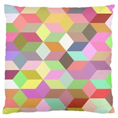 Mosaic Background Cube Pattern Standard Flano Cushion Case (one Side) by Sapixe