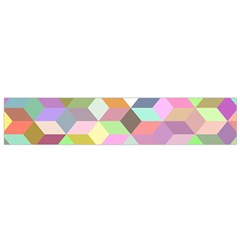 Mosaic Background Cube Pattern Small Flano Scarf