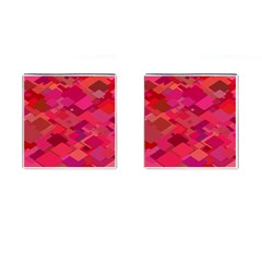 Red Background Pattern Square Cufflinks (square) by Sapixe