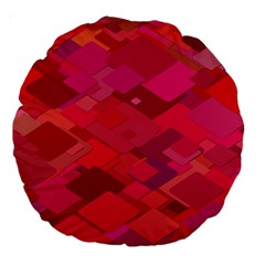 Red Background Pattern Square Large 18  Premium Round Cushions by Sapixe