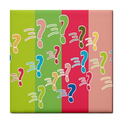 Question Mark Problems Clouds Tile Coasters by Sapixe