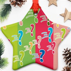 Question Mark Problems Clouds Ornament (star) by Sapixe