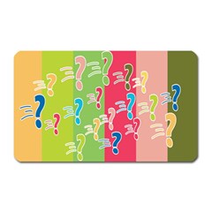 Question Mark Problems Clouds Magnet (rectangular) by Sapixe