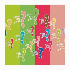 Question Mark Problems Clouds Medium Glasses Cloth (2-side) by Sapixe