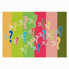 Question Mark Problems Clouds Large Glasses Cloth (2-side)