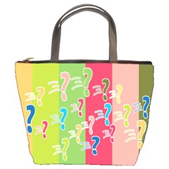 Question Mark Problems Clouds Bucket Bags by Sapixe