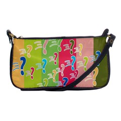 Question Mark Problems Clouds Shoulder Clutch Bags by Sapixe