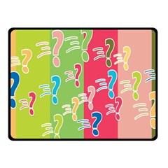 Question Mark Problems Clouds Fleece Blanket (small) by Sapixe