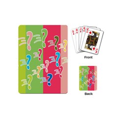 Question Mark Problems Clouds Playing Cards (mini)  by Sapixe