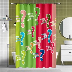 Question Mark Problems Clouds Shower Curtain 48  X 72  (small)  by Sapixe