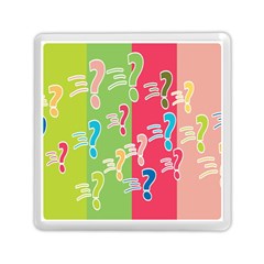 Question Mark Problems Clouds Memory Card Reader (square)  by Sapixe