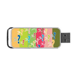 Question Mark Problems Clouds Portable Usb Flash (one Side) by Sapixe