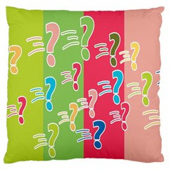 Question Mark Problems Clouds Standard Flano Cushion Case (two Sides) by Sapixe