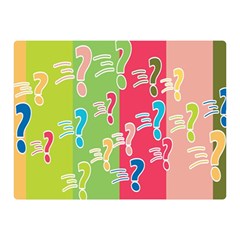 Question Mark Problems Clouds Double Sided Flano Blanket (mini)  by Sapixe