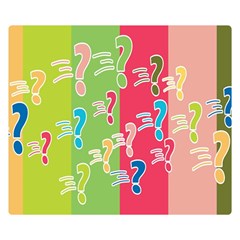 Question Mark Problems Clouds Double Sided Flano Blanket (small)  by Sapixe