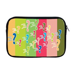 Question Mark Problems Clouds Apple Macbook Pro 17  Zipper Case by Sapixe