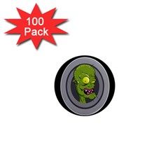 Zombie Pictured Illustration 1  Mini Magnets (100 Pack)  by Sapixe