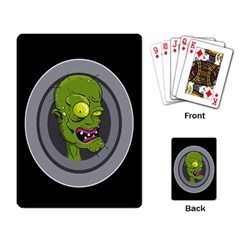 Zombie Pictured Illustration Playing Card by Sapixe