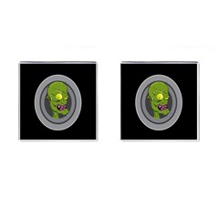 Zombie Pictured Illustration Cufflinks (square) by Sapixe