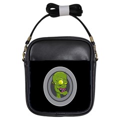 Zombie Pictured Illustration Girls Sling Bags by Sapixe