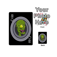 Zombie Pictured Illustration Playing Cards 54 (mini)  by Sapixe