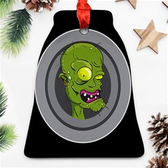 Zombie Pictured Illustration Bell Ornament (two Sides) by Sapixe