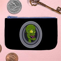 Zombie Pictured Illustration Large Coin Purse by Sapixe