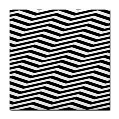 Zig Zag Zigzag Chevron Pattern Tile Coasters by Sapixe