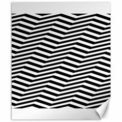 Zig Zag Zigzag Chevron Pattern Canvas 8  X 10  by Sapixe