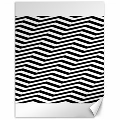 Zig Zag Zigzag Chevron Pattern Canvas 12  X 16   by Sapixe