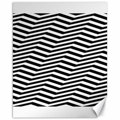 Zig Zag Zigzag Chevron Pattern Canvas 16  X 20   by Sapixe