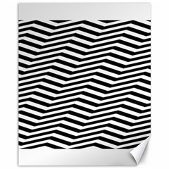 Zig Zag Zigzag Chevron Pattern Canvas 11  X 14   by Sapixe