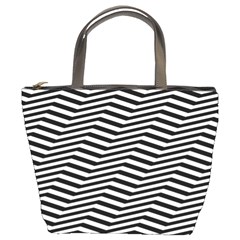 Zig Zag Zigzag Chevron Pattern Bucket Bags by Sapixe