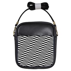 Zig Zag Zigzag Chevron Pattern Girls Sling Bags by Sapixe