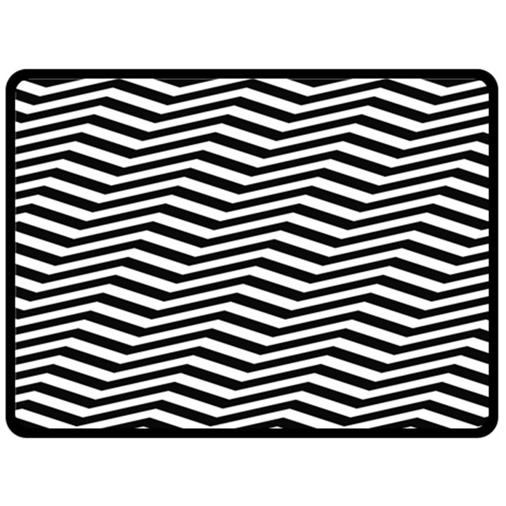 Zig Zag Zigzag Chevron Pattern Fleece Blanket (Large) 