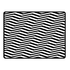 Zig Zag Zigzag Chevron Pattern Double Sided Fleece Blanket (small)  by Sapixe