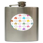 Stars Set Up Element Disjunct Image Hip Flask (6 oz) Front