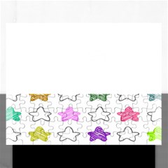 Stars Set Up Element Disjunct Image Rectangular Jigsaw Puzzl