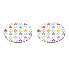 Stars Set Up Element Disjunct Image Cufflinks (oval) by Sapixe