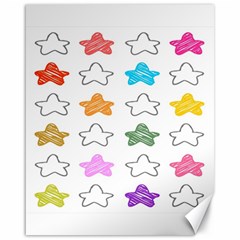 Stars Set Up Element Disjunct Image Canvas 16  x 20  